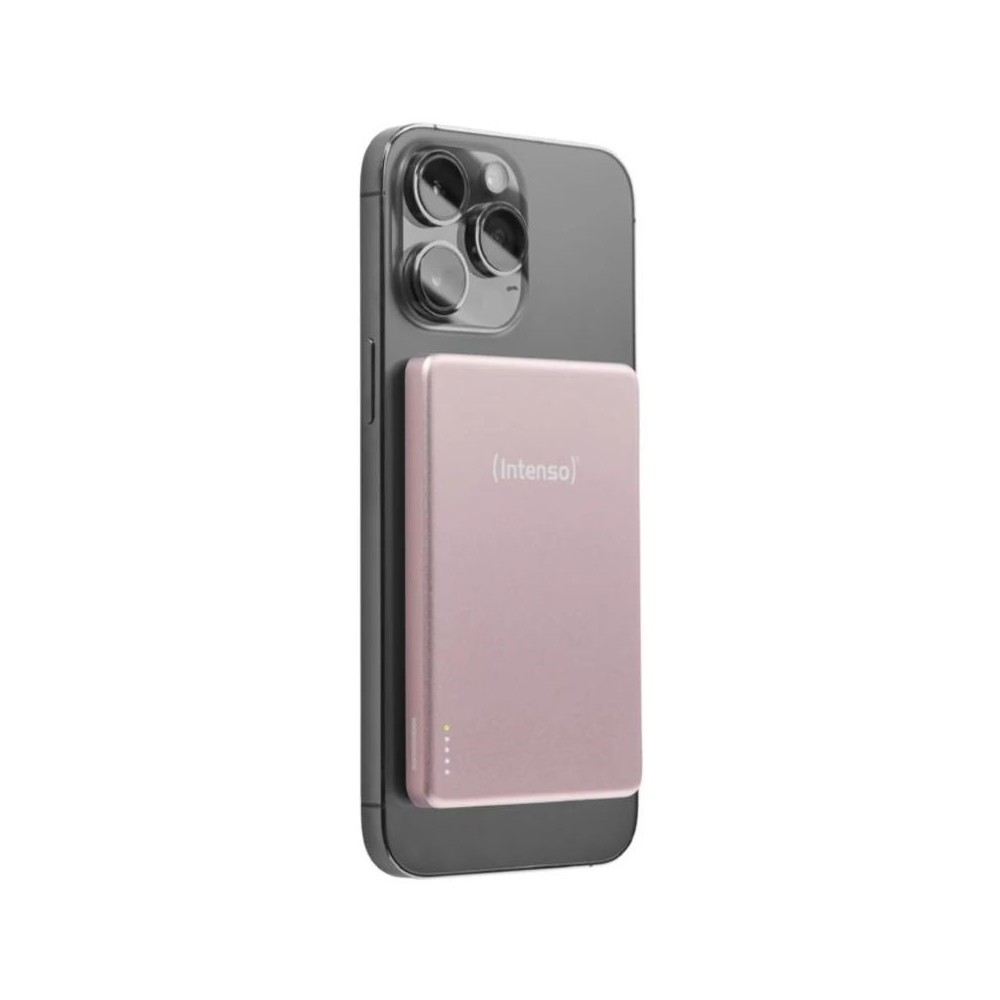 Intenso powerbank mw5000 magsafe rosado