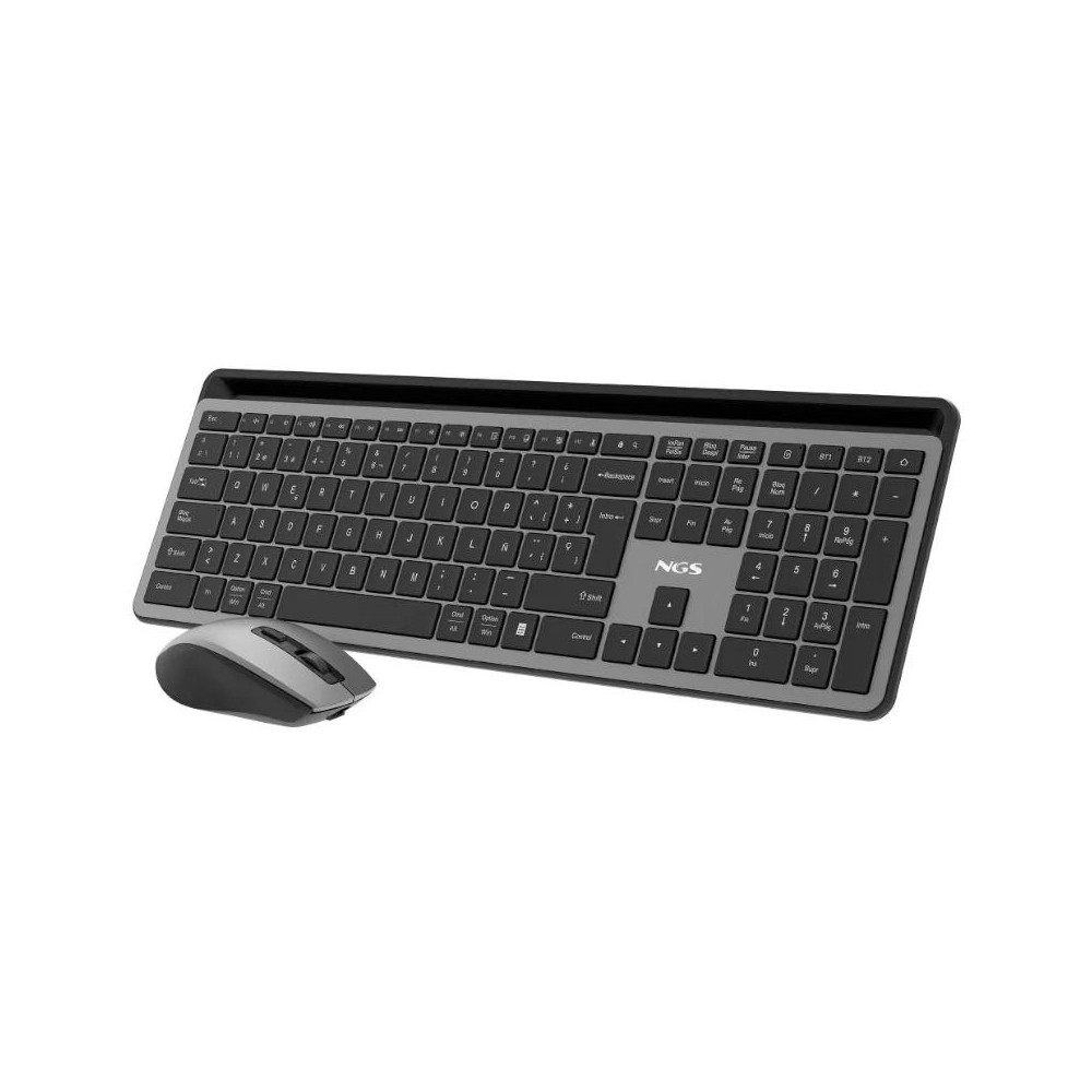 Ngs kit teclado+raton eclipse multi, recargable