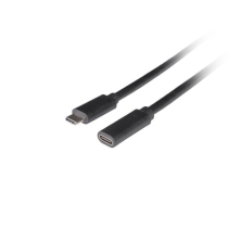 CABLE LANBERG USB-C 3.1 MACHO/HEMBRA 1.5M NEGRO