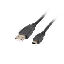 CABLE USB LANBERG 2.0 MACHO/MINI A USB-A MACHO 0.3M (CANON) NEGRO