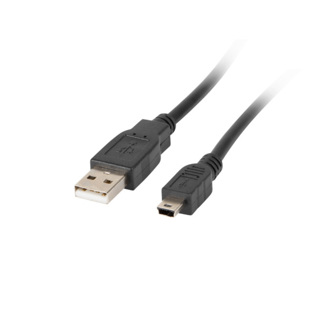CABLE USB LANBERG 2.0 MACHO/MINI A USB-A MACHO 0.3M (CANON) NEGRO
