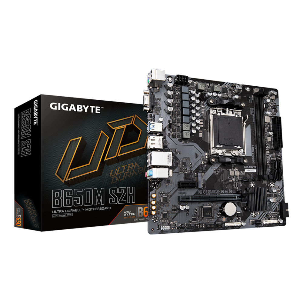 PLACA BASE GIGABYTE B650M S2H 1.1 AM5 MATX 2XDDR5