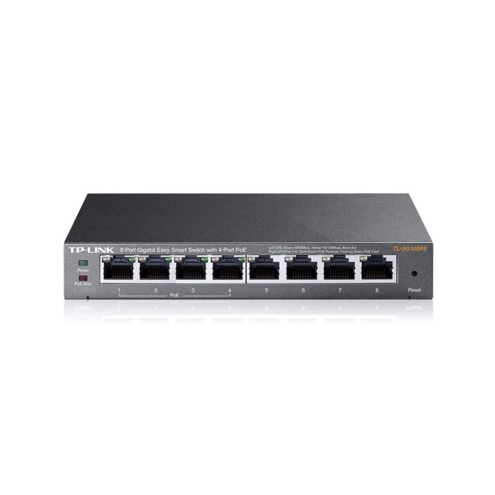 Tp-link tl-sg108pe switch 8xgb 4xgb poe