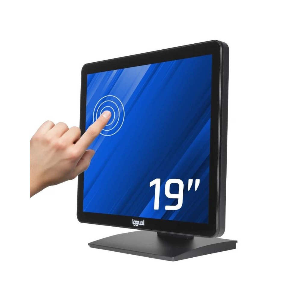 Iggual monitor táctil capacitivo 19" vga hdmi usb