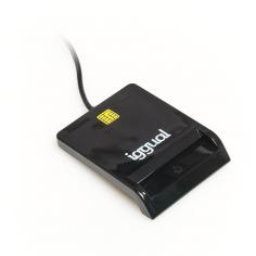 Iggual lector dni sip tarjetas id usb 2.0 negro 2