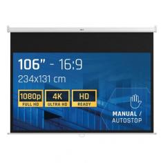 Iggual pantalla manual 16:9 106" 234x131 cm
