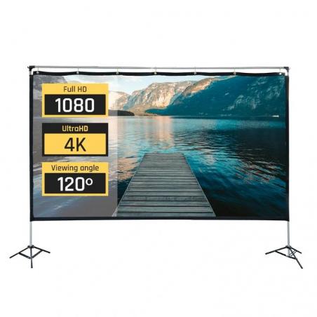 Iggual pantalla exterior portable 100" 221x124 cm