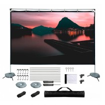 Iggual pantalla exterior portable 100" 221x124 cm
