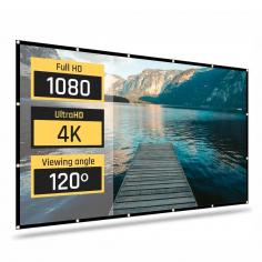 Iggual pack mini proyector + pantalla 120" plegabl 2