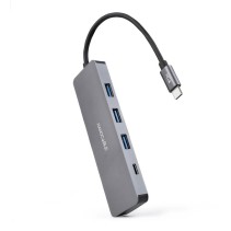 Nanocable hub usb-c a 3xusb 3.0/h+1xusb-c/h