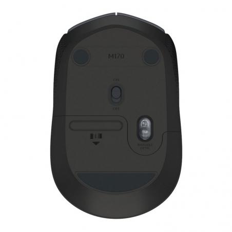 Logitech m171 ratón inalámbrico 1000 dpi neg/rojo