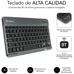 FUNDA CON TECLADO KEYTAB PRO BT SAMSUNG GALAXY TAB A9 +11"