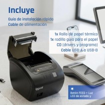 Iggual impresora térmica tp easy 80 usb+rj11 wifi