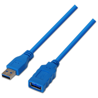 CABLE AISENS USB 3.0 TIPO A/M-A/H AZUL 2.0M