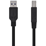 CABLE AISENS USB 3.0 IMPRESORA TIPO A/M-B/M NEGRO 3.0M