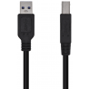 CABLE AISENS USB 3.0 IMPRESORA TIPO A/M-B/M NEGRO 3.0M