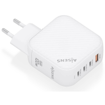 CARGADOR AISENS GAN 100W 3XUSB-C PD3.0 QC4.0 1XUSB-A QC3.0 BLANCO