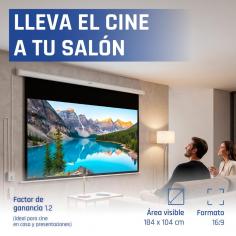 Iggual pantalla eléctrica 16:9 84" 184x104 cm 2
