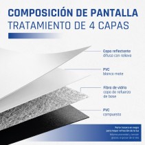 Iggual pantalla manual 16:9 92" 203x114 cm