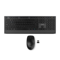 Nox lite duo teclado+ratón inalámbrico negro