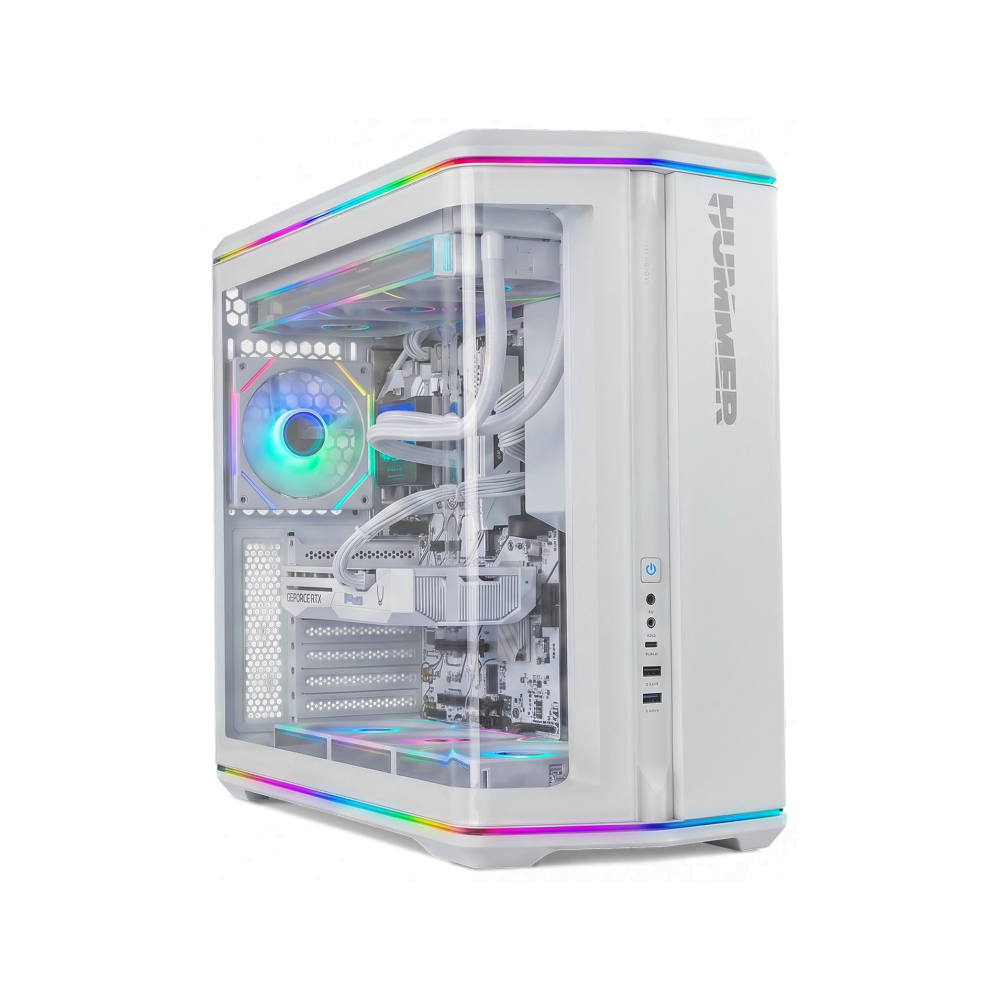 NOX Hummer Semitorre ATX cristal curvo ARGB Blnc