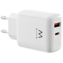 Ewent EW1329 cargador de dispositivo móvil Universal Blanco Corriente alterna Carga rápida Interior