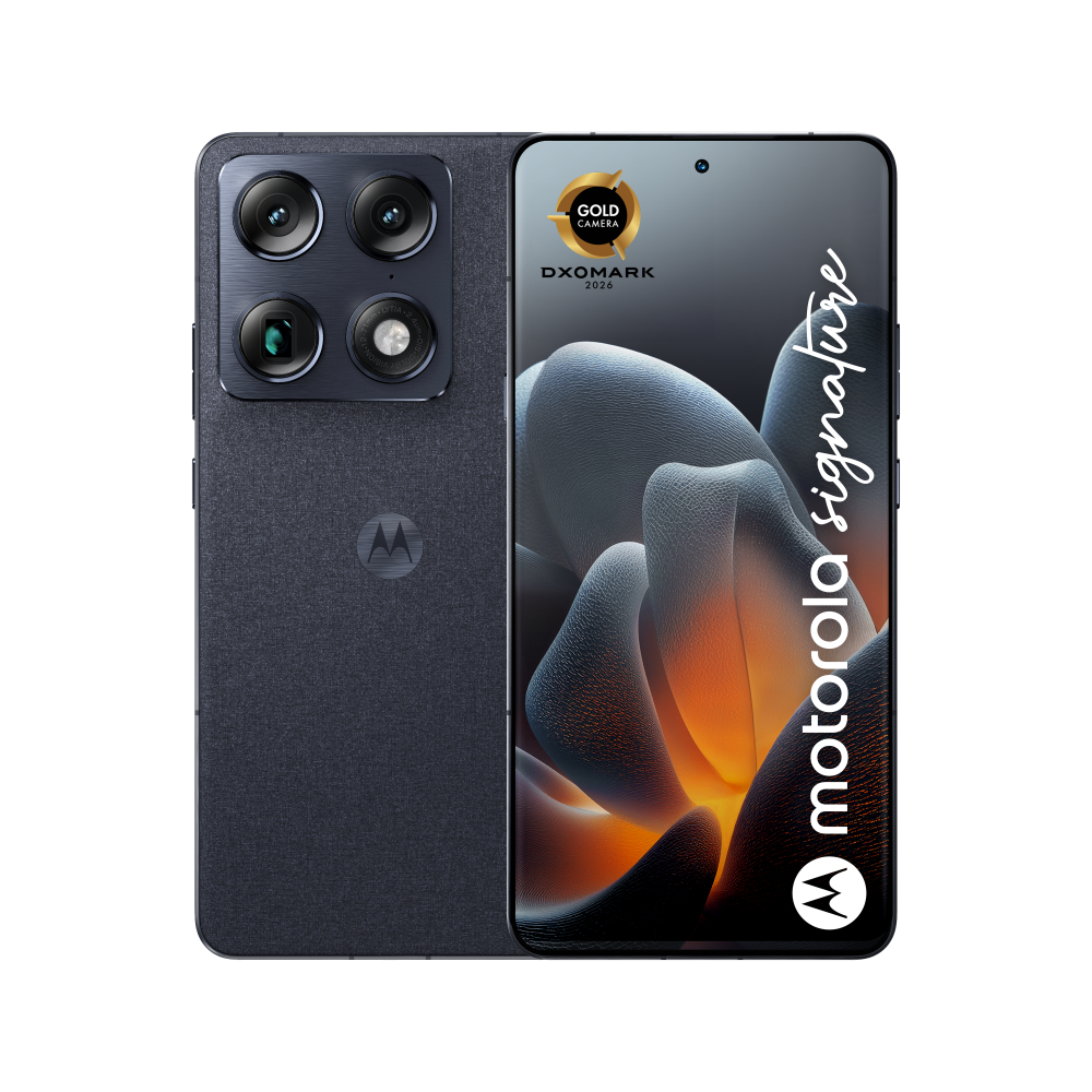 Motorola signature 17,2 cm (6.78") SIM doble Android 16.0 5G USB Tipo C 16 GB 512 GB 5200 mAh Azul oscuro
