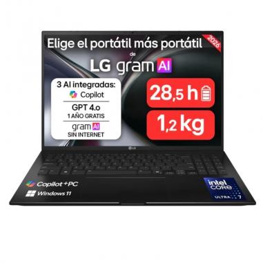Lg 16zd90tl-g.ax85bn u7-258v 32gb 512gb dos 16"