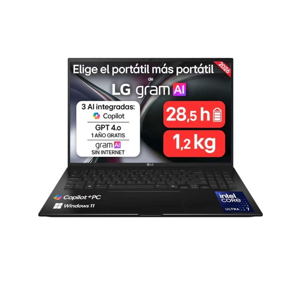 Lg 16zd90tl-g.ax85bn u7-258v 32gb 512gb dos 16"