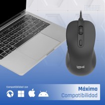 Iggual ratón usb office-elite-pro-6d 3600dpi