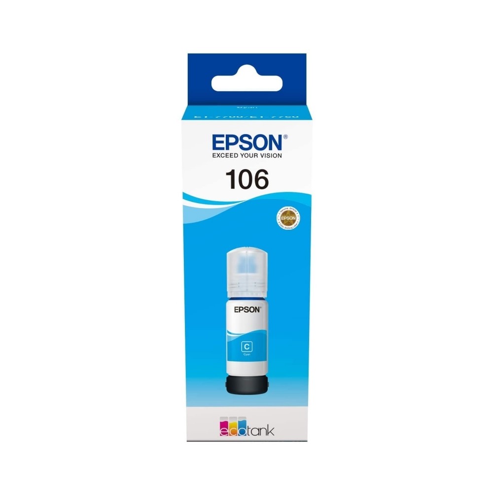 Epson botella tinta ecotank 106 cyan