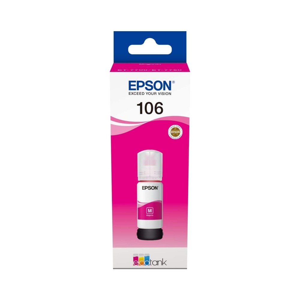 Epson botella tinta ecotank 106 magenta