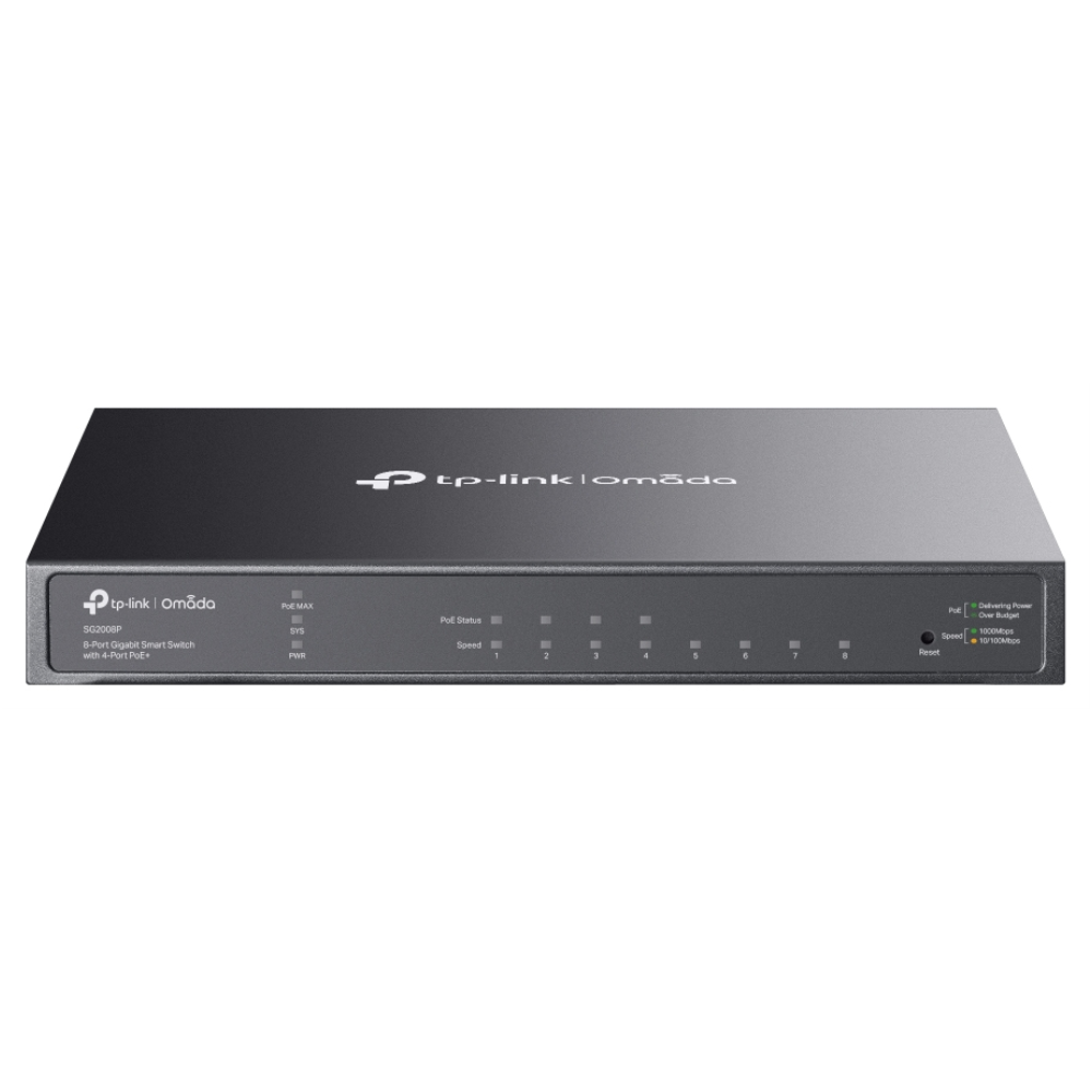 SWITCH TP LINK OMADA TL-SG2008P / SMART, 8x1G (4xPOE+), 62W