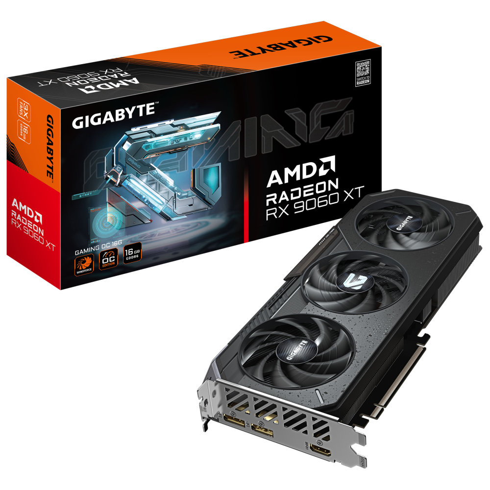 TARJETA GRAFICA GIGABYTE RX 9060XT OC GAMING 16GB