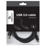 CABLE USB GEMBIRD 2.0 A TIPO C MACHO MACHO CARGA RAPIDA 3M