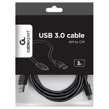 CABLE USB GEMBIRD 2.0 A TIPO C MACHO MACHO CARGA RAPIDA 3M