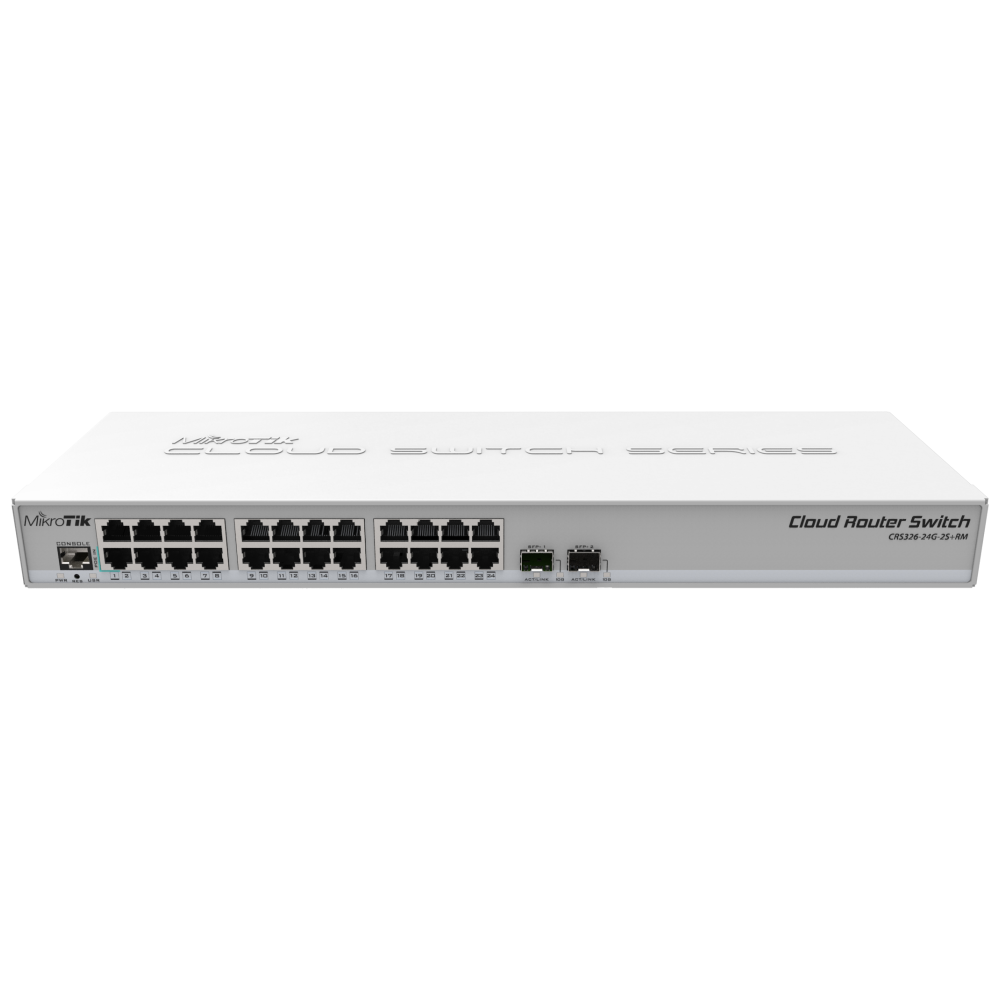 SWITCH MIKROTIK CRS326-24G-2S+RM