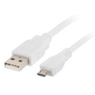 CABLE USB LANBERG 2.0 MACHO/MICRO USB MACHO 1M BLANCO