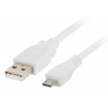 CABLE USB LANBERG 2.0 MACHO/MICRO USB MACHO 1M BLANCO