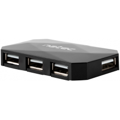 HUB NATEC LOCUST 4 PUERTOS USB 2.0 NEGRO
