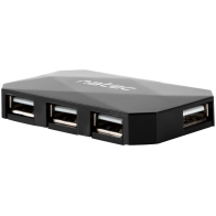 HUB NATEC LOCUST 4 PUERTOS USB 2.0 NEGRO