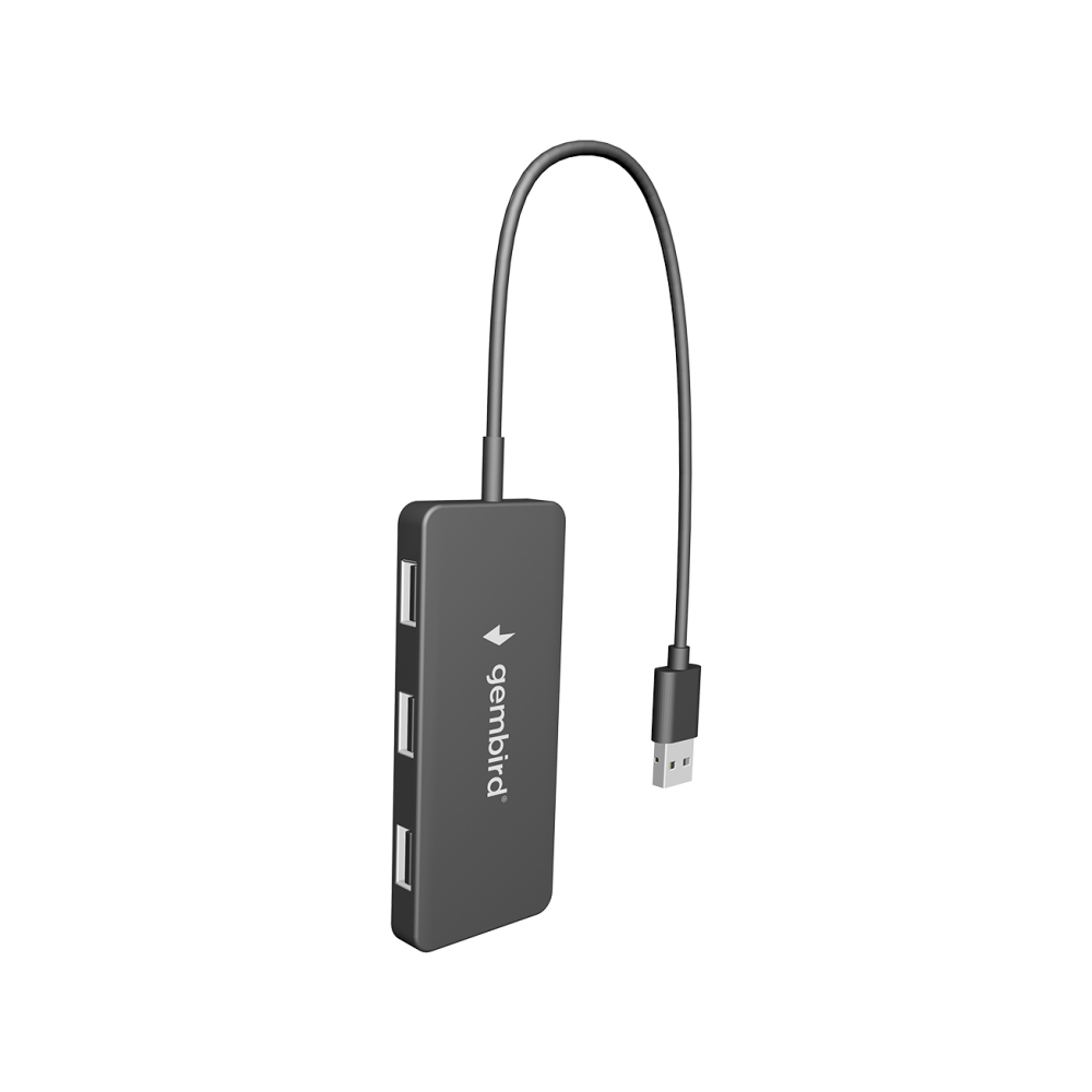 HUB USB GEMBIRD 2.0 4 PUERTOS NEGRO