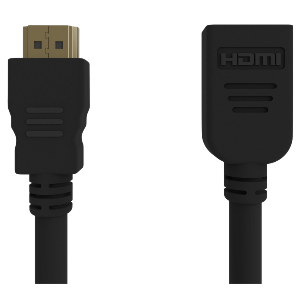 CABLE HDMI GEMBIRD EXTENSION MACHO HEMBRA V2.0 ALTA VELOCIDAD CON ETHERNET 0,5M