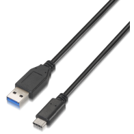 CABLE AISENS USB 3.1 GEN2 10GBPS 3A TIPO USB-C M-A M NEGRO 1.0M