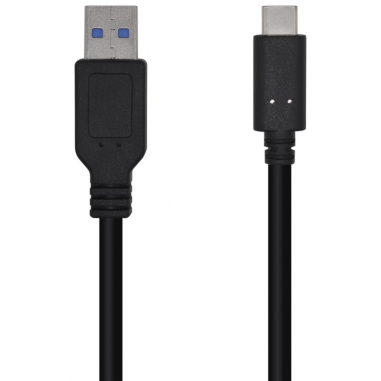 CABLE AISENS USB 3.1 GEN2 10GBPS 3A TIPO USB-C M-A M NEGRO 1,5mt