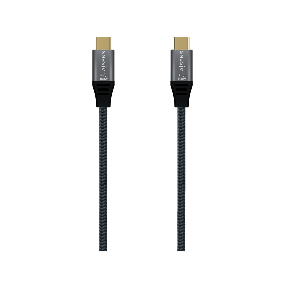 CABLE AISENS USB 2.0 ALUMINIO 5A 100W E-MARK USB-C 2.0M