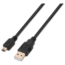 CABLE AISENS USB 2.0 TIPO A/M-MINI B/M NEGRO 1.8M