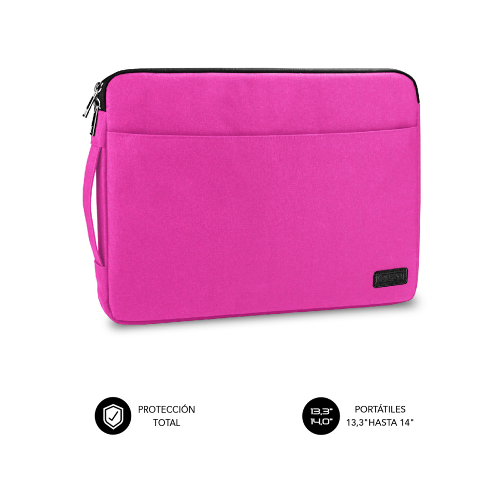 FUNDA PORTATIL SUBBLIM URBAN LAPTOP SLEEVE 13,3-14" PINK