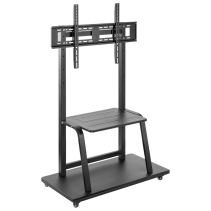 SOPORTE SUELO AISENS ECO RUEDAS BANDEJA DVD MONITOR/TV 150KG 37-100