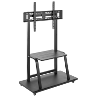 SOPORTE SUELO AISENS ECO RUEDAS BANDEJA DVD MONITOR/TV 150KG 37-100
